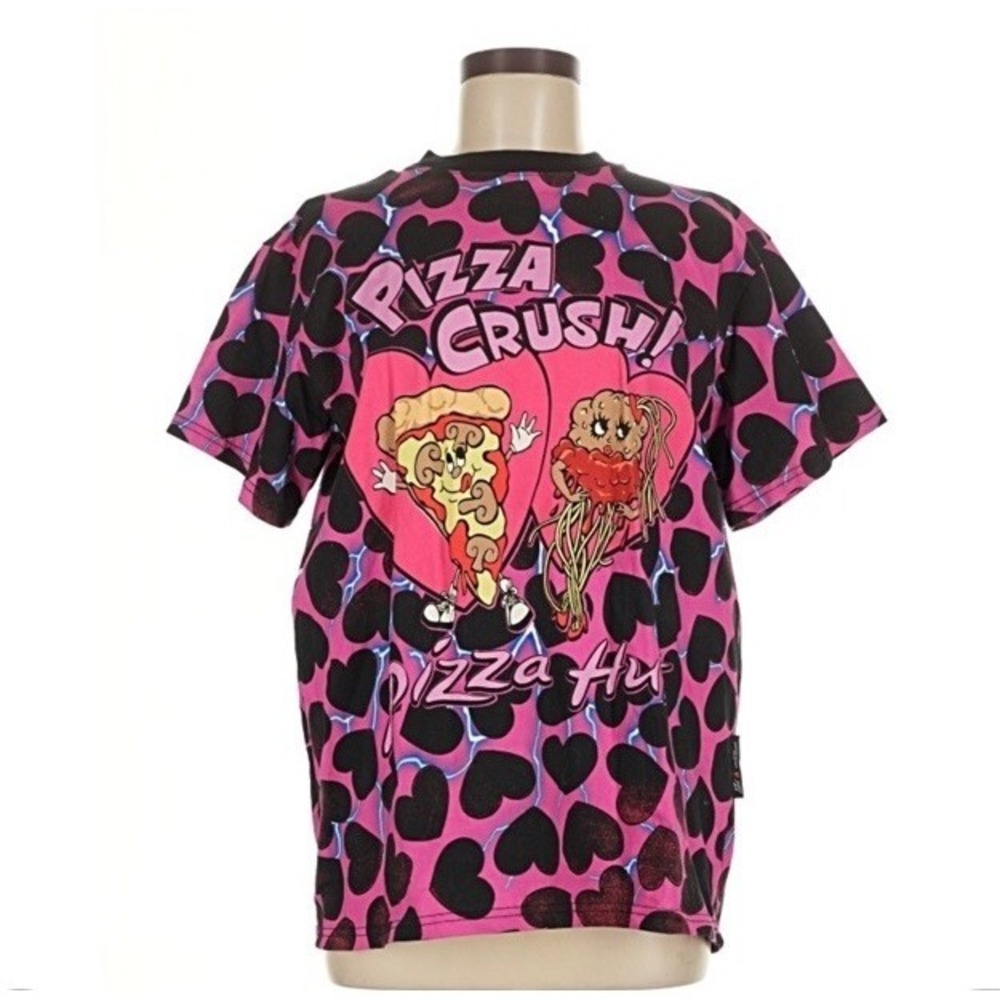 Pizza Hut x Jeremy Scott Tee Crush Hearts Size Medium Rare Exclusive